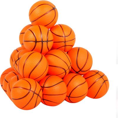 10 Stück Mini-Gummi-Basketball Outdoor Indoor Kinder Unterhaltung Spiel Basketball Hochwertiger weicher Gummiball für Kinder