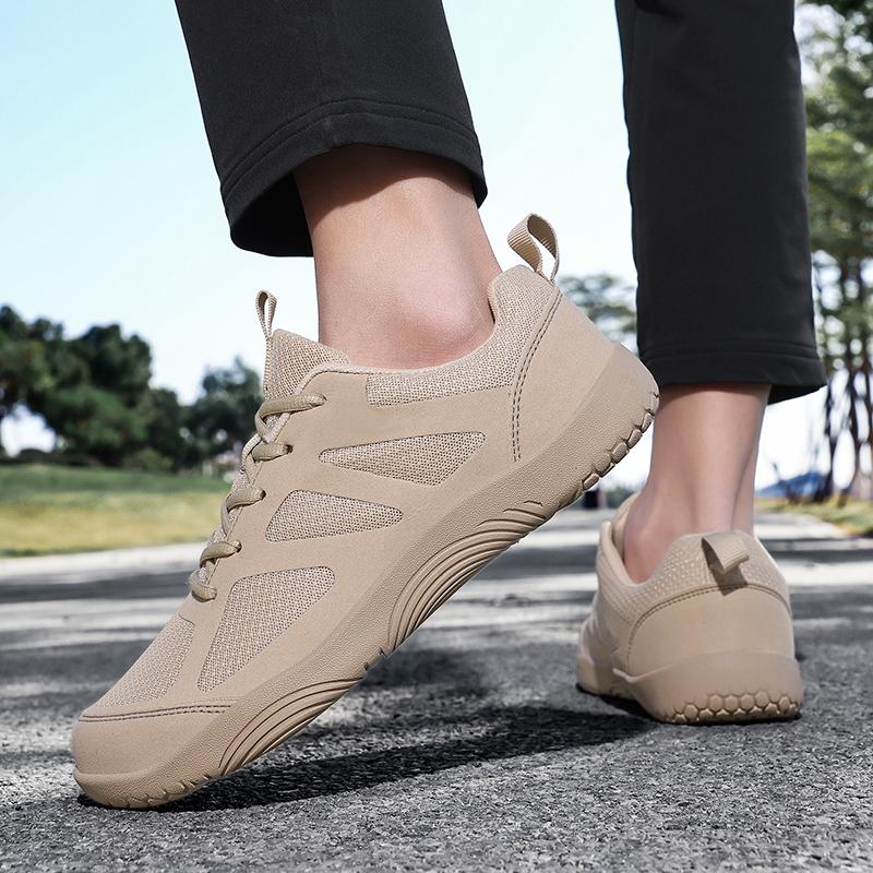 TUINANLE Barfußschuhe Herren Weite Zehenbox Nullabfall Zehen-Sneaker Minimalistisch Schwarz Freizeitschuhe für Damen