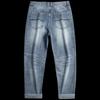 VEE KELLEN Men's Lightweight Summer Loose Straight-Leg Retro Denim Jeans