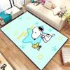 Snoopy Cartoon Print Rug Mat, Decorative Rug for Home, Bedroom, Bedside, Doormat, Bathroom Mat, Gift for Friends and Family.