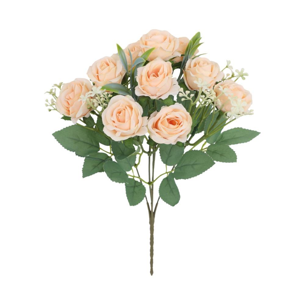 Lifelike with Stems Artificial Rose Flowers Real Touch Floral Arrangements Fake Rose Fake Flower Bouquets Home Decoration