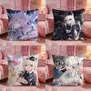 Cute SShirakami FFubuki Cushion Cover Premium Comfort Reversible Pillow Cove Two In One Design For Any Room  Car Interior