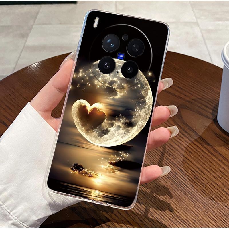 Green Fluffy Cartoon Rabbit Pattern Phone Case For Vivo X300 Pro Transparent TPU Soft Cover Shockproof Couple Protective Shell