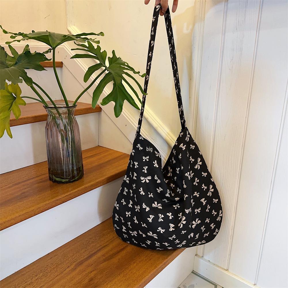 Leopard Print Canvas Crossbody Bag - Trendy, Large Capacity Women's Shoulder Bag