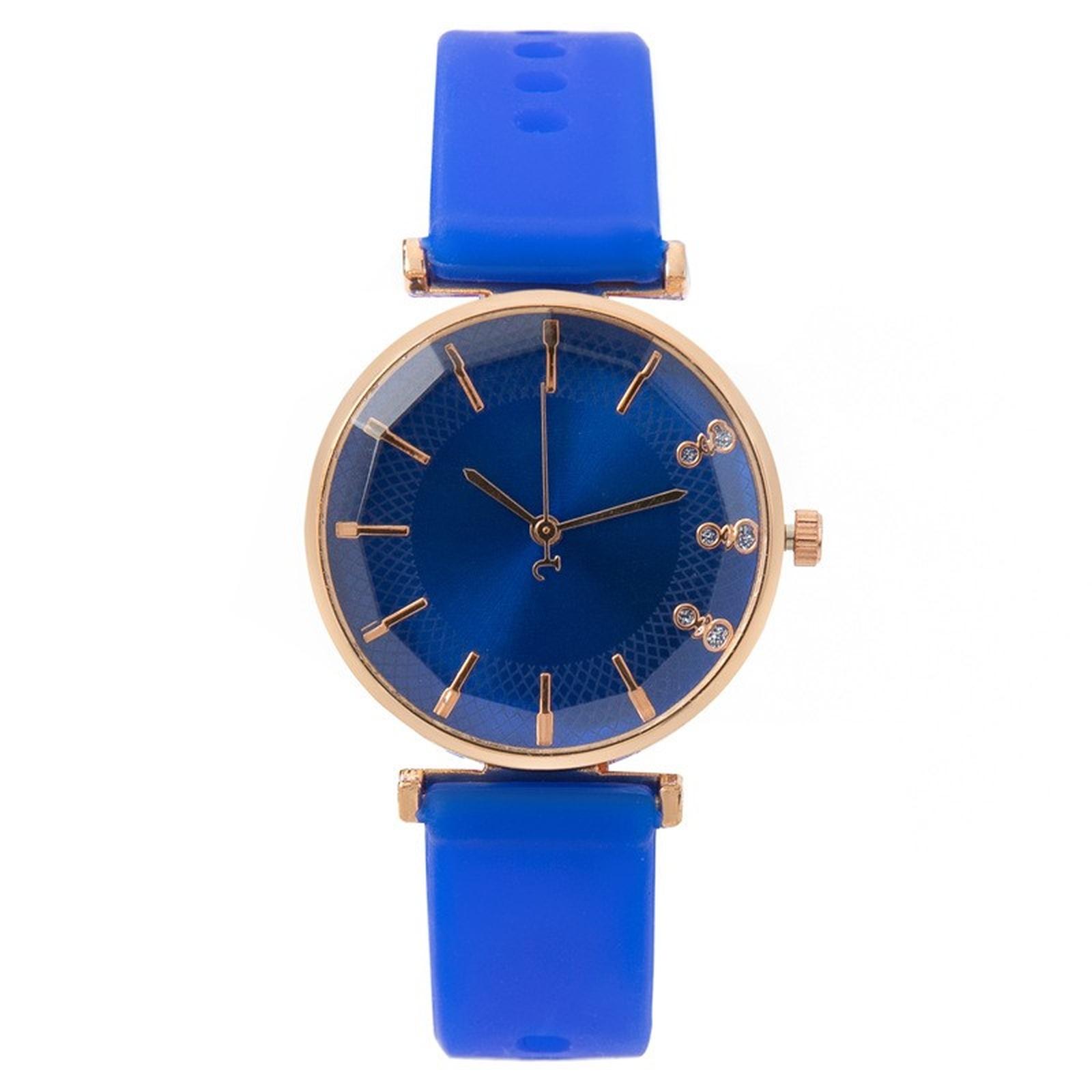 

Женские модные кожаные часы One Size синий