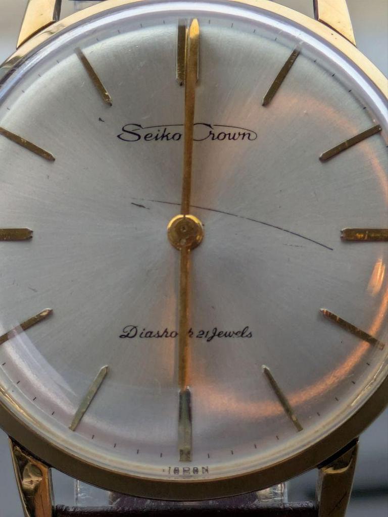 [USED] Seiko Crown Manual Winding Watch, 21 Jewels, Working Condition