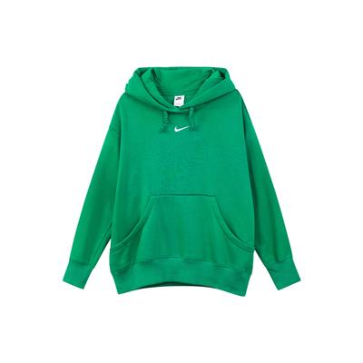 Einfarbiger Kapuzenpullover Langarm-Sweatshirt Damen Oberteile Grün DQ5861-365