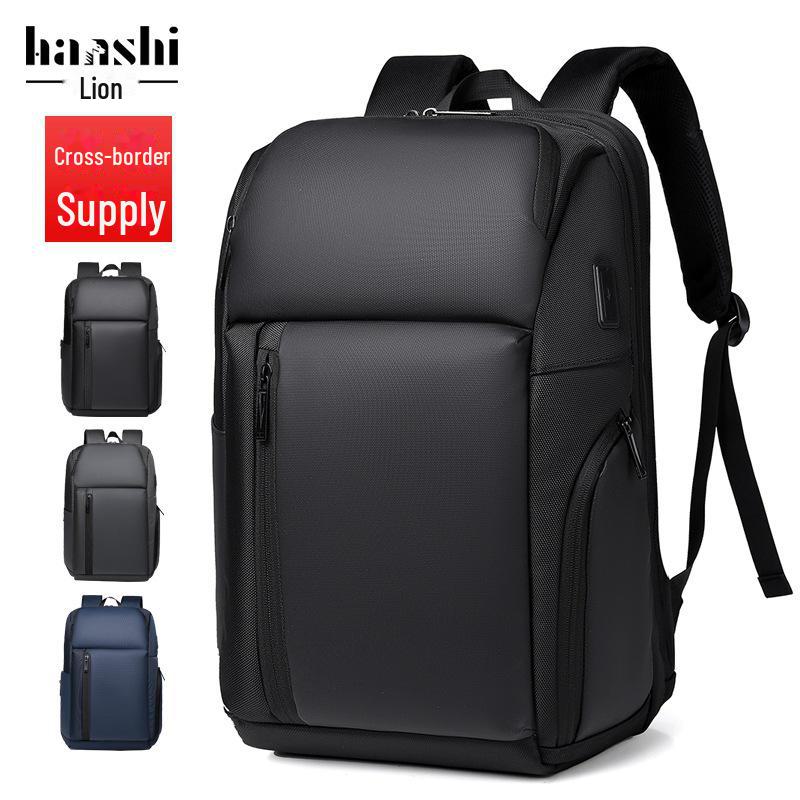 High-Capacity Waterproof Unisex Backpack: Trendy Travel & School Bag with Laptop Compartment