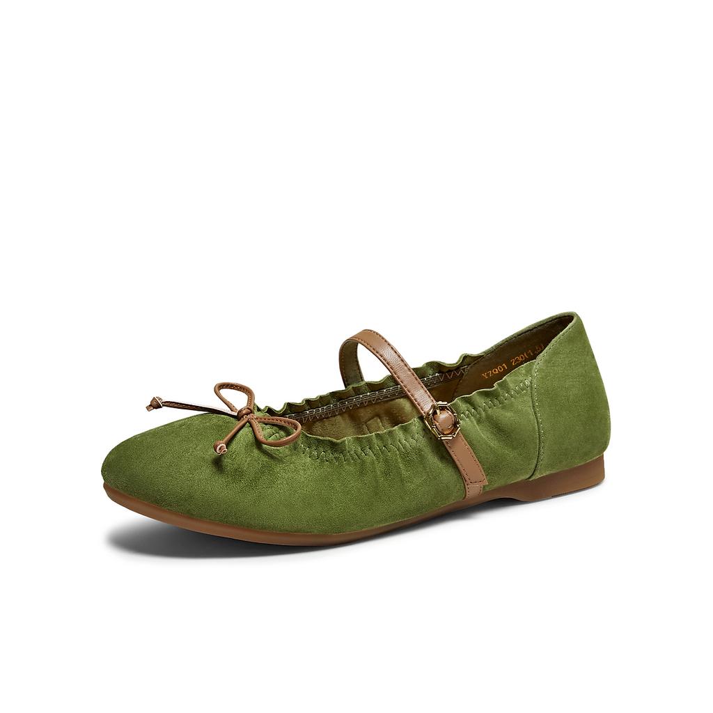 TATA/He She 2026 Spring Shopping Mall Same Shallow Mouth Women's Casual Style Mary Jane Shoes
