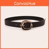 Minimalist Skinny Belt With Metal Pin Buckle For Daily Jeans And Trousers