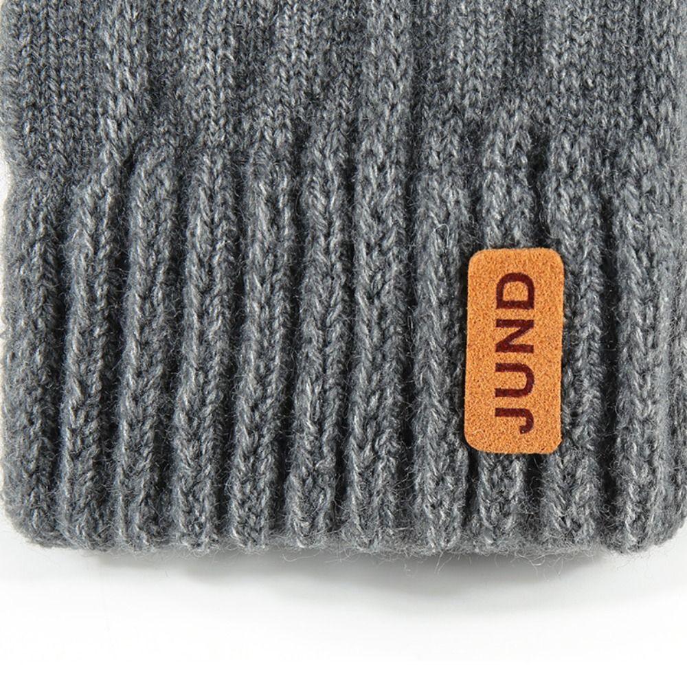 Fleece Lined Half Coverage Gloves Knit Half Finger Gloves Warm Knitted Fingerless Gloves  Winter