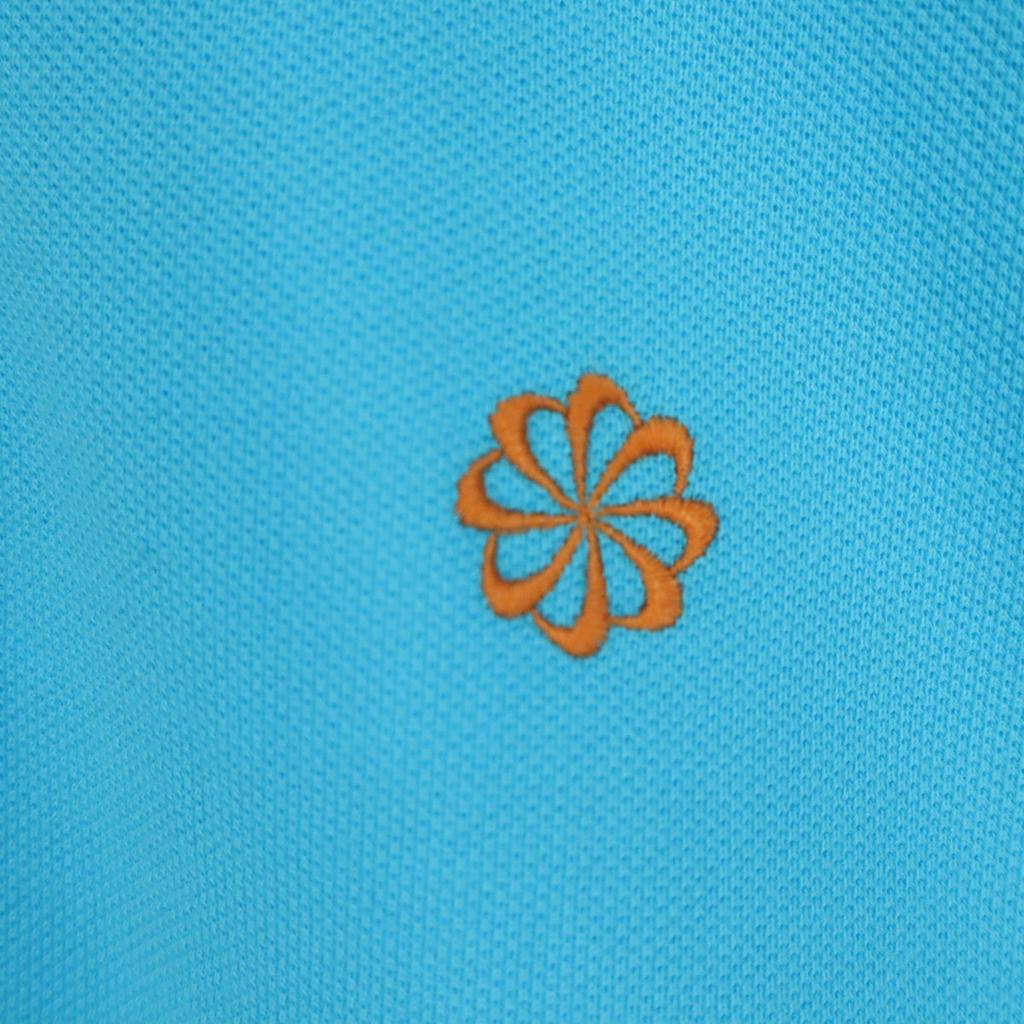 Unused NIKE One Point Short Sleeve Polo Shirt L Blue Men's Used