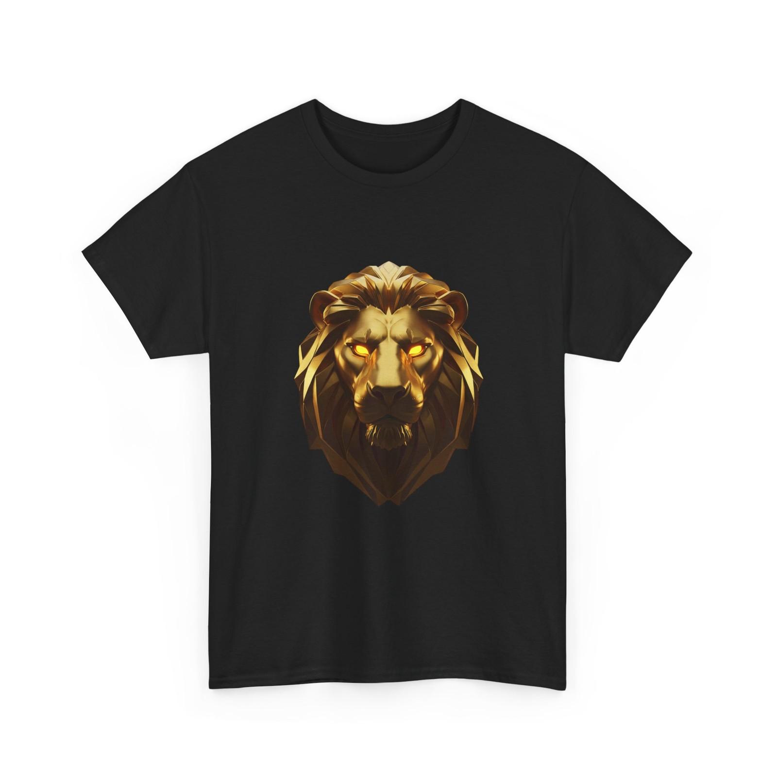 Golden Lion Head Graphic T-Shirt XXXXL