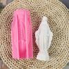 3D Silicone Mold, Soap Moulds Virgin Mary Fondant Cake Decorating Baking Tools Sculpture Aromatherapy Candle Silicone Mold DIY Tool