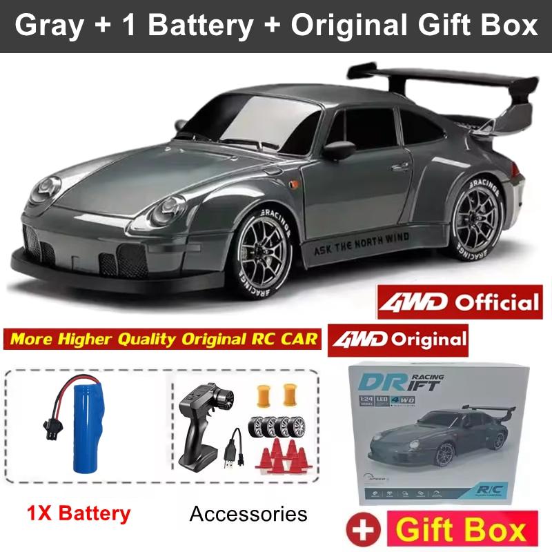 Remote Control Drift Car Full Size 1:24 Mini Remote Control Racing Car Model 2.4g Radio High Speed Rc Car Boy Toy Gift