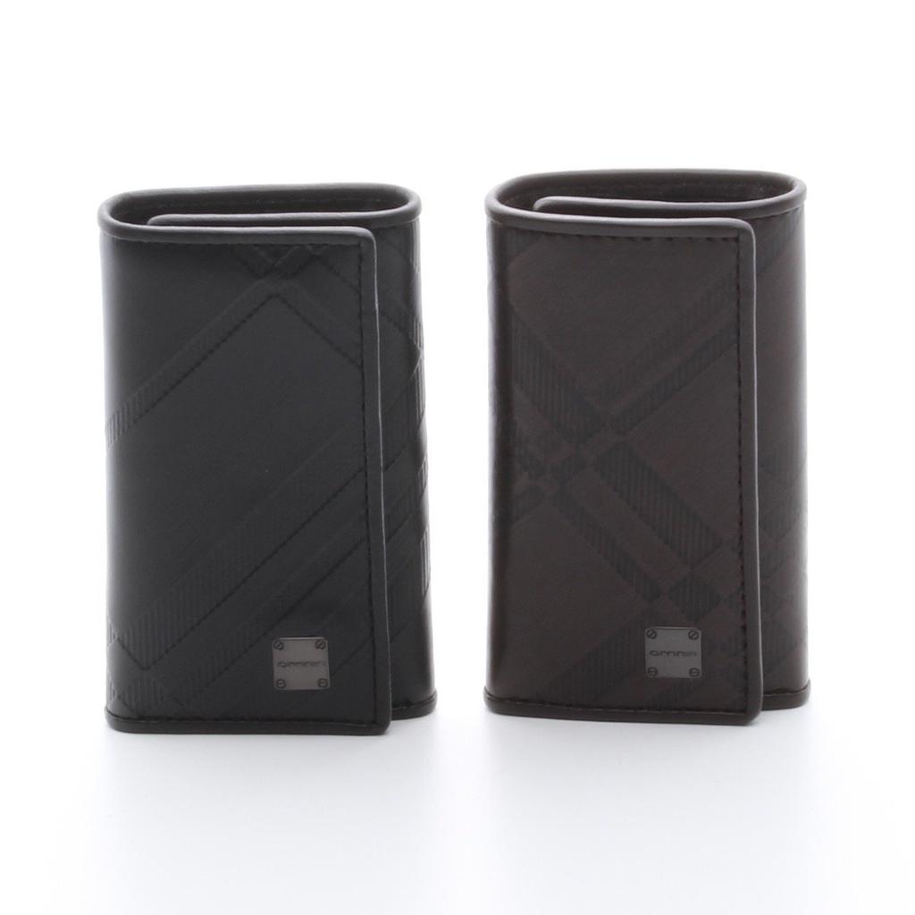 OMNIA Case with Bill Key Key Ring 5-Key Compartment, Men's Wallet, Holder, (Black)