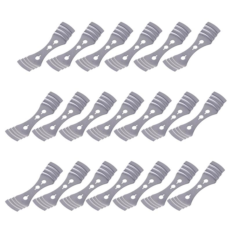 10/20 Stück Metall Kerzendocht Halter Zentrierhilfe DIY Kerzenherstellungsset Schmelzkern Hilfswerkzeug Dochtfixierer Befestigungsclip