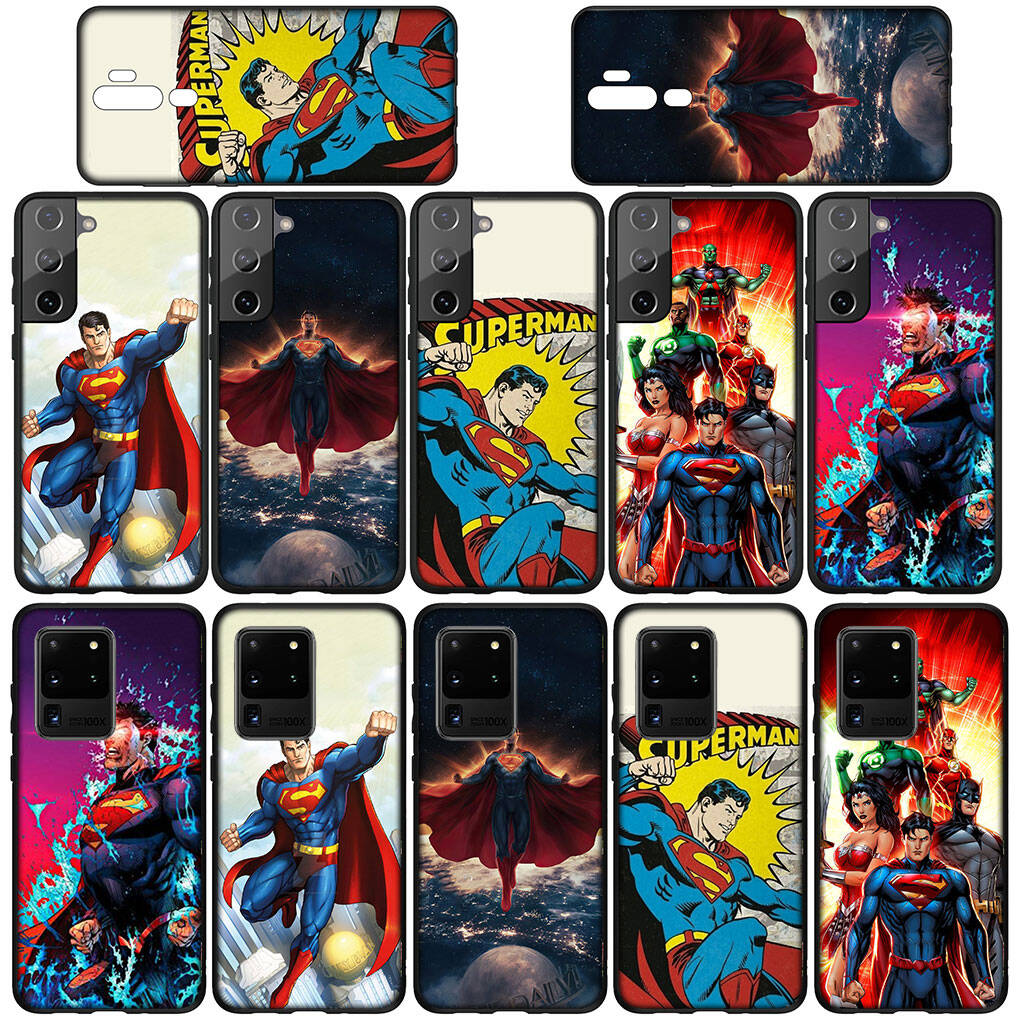 for Samsung Galaxy S25 S24 S23 S22 Ultra FE Plus A17 A37 A57 A56 A55 A06 A16 A15 A36 A26 A35 A05 A25 A54 Phone Case Kawaii Supermans Man Super Hero
