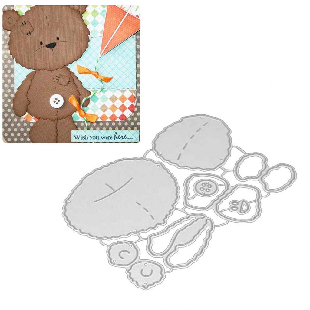 Bear Shape Metal Cutting Dies DIY Scrapbooking Album Cards Embossing Stencil