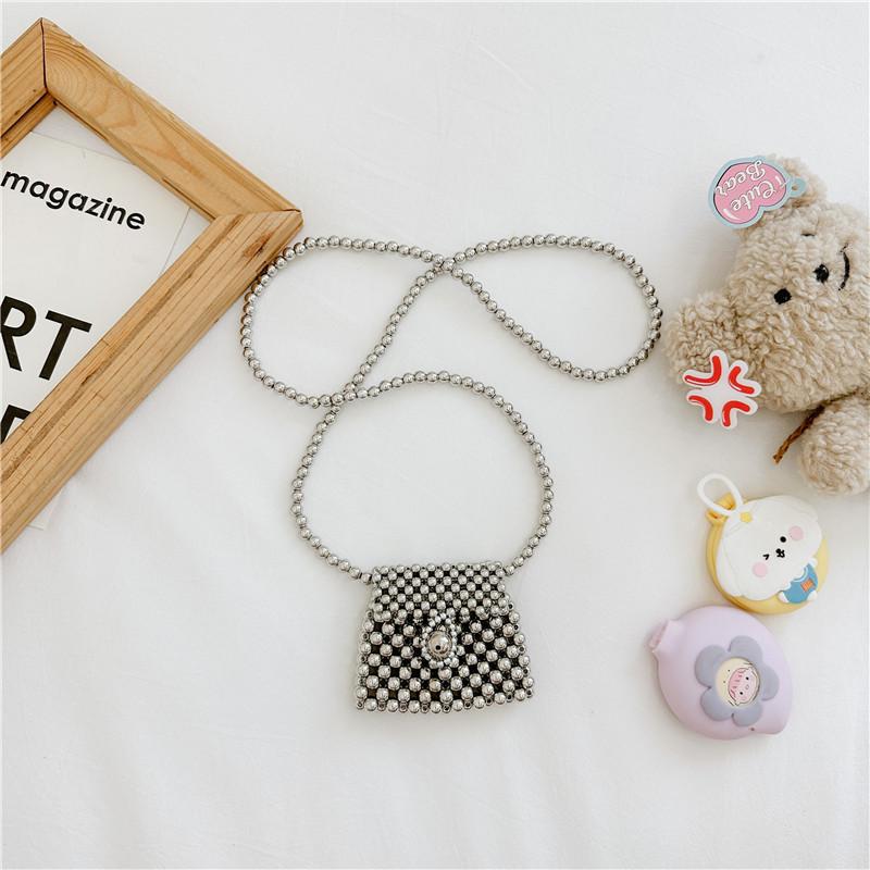 Fashionable Pearl Accented Korean Style Kids Crossbody Bag Ideal For Preschool Adventures