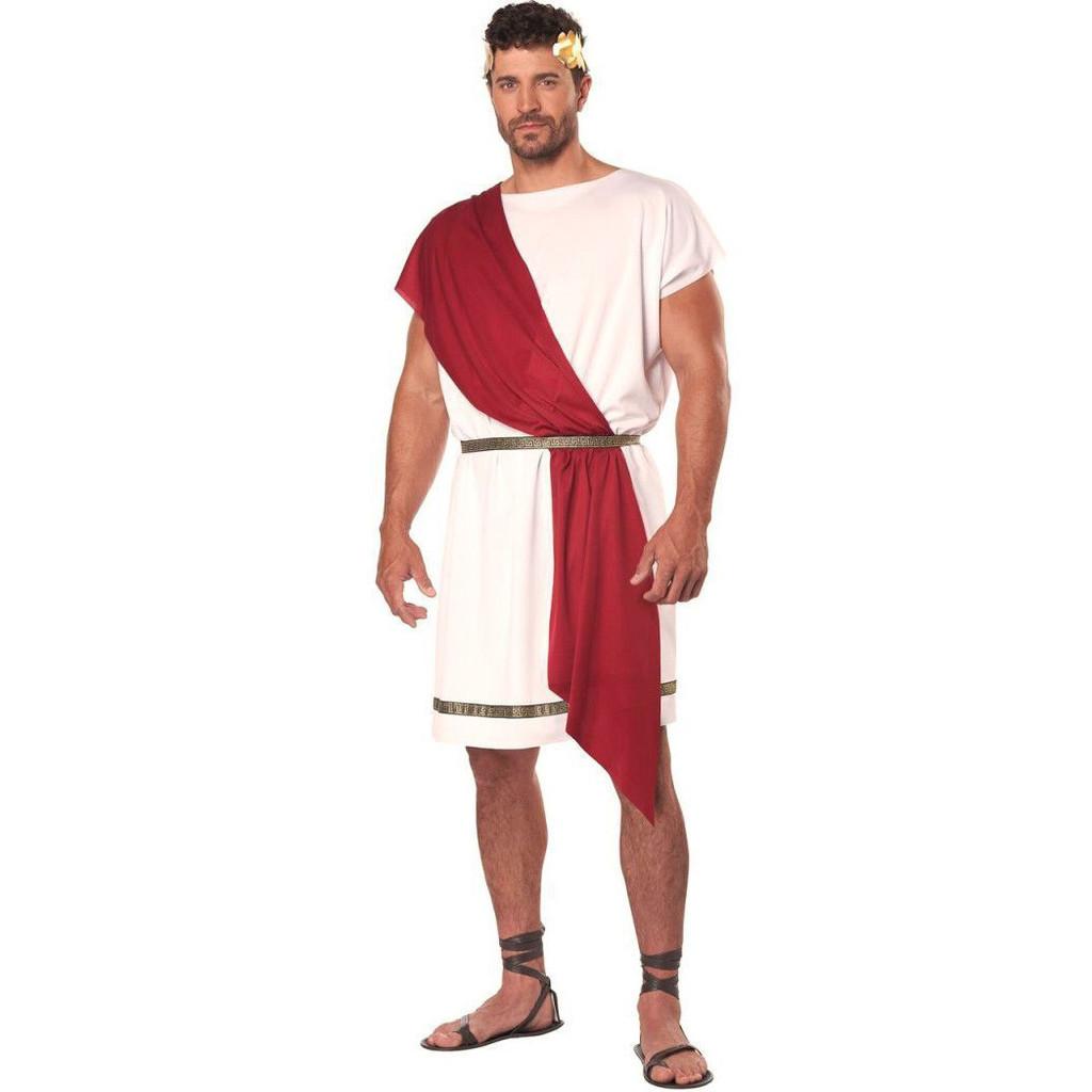 Trendy Polyester Mxl Ancient Roman Greek Male Gladiator Outfit For Events Halloween