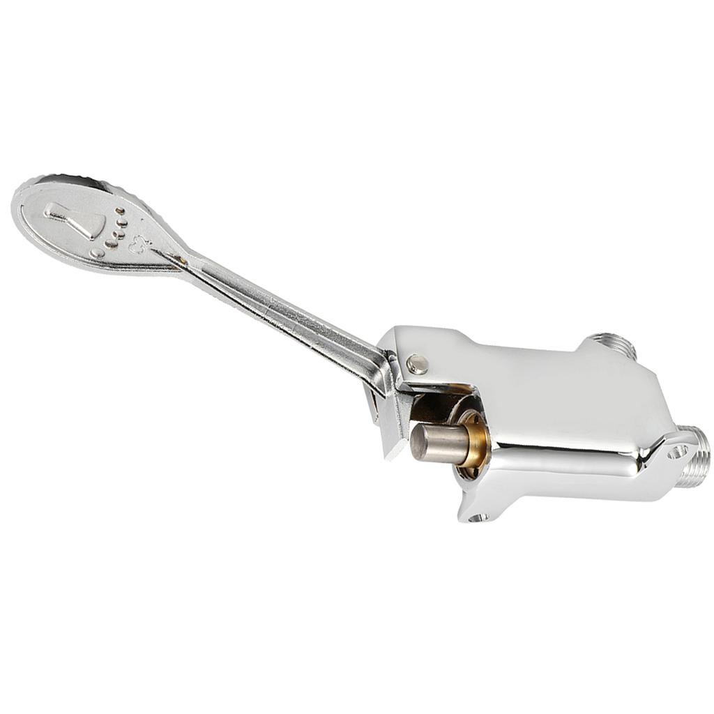 G1/2 Thread Floor Mount Foot Pedal Valve for Hospital Laboratory Factory Water Faucet