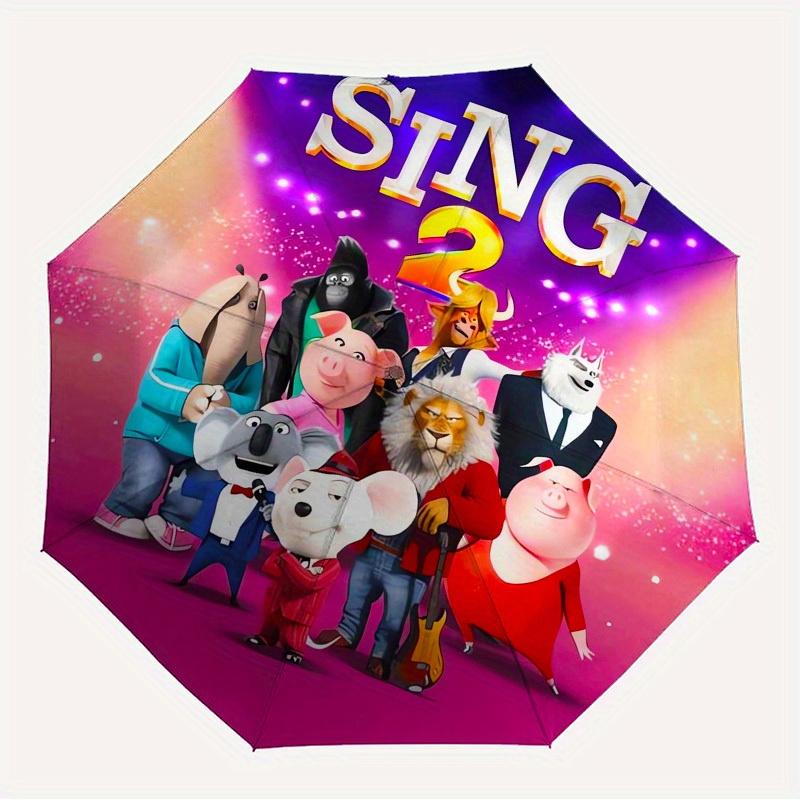 1pc Singing Animals Themed High-quality Umbrella,Automatic Opening and Closing Umbrella,Multi-functional Umbrella G0811235