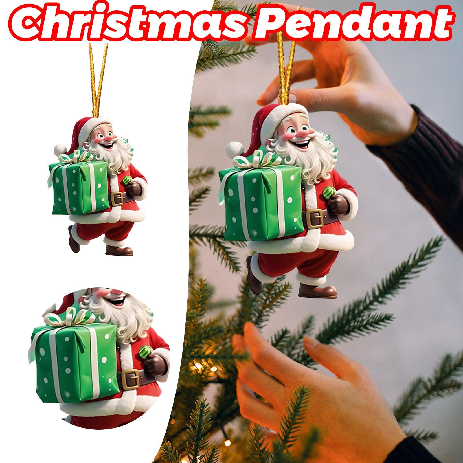 

Креативный подарок Клауса, украшение, подвесное украшение Санта-дерева для домашнего праздничного показа One Size