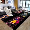 KPop Demon Hunters Pattern Rug, Indoor/Outdoor Mat, for Picnic, Gameroom, Bedroom, Office, Living Room, Home Decor Carpet, Birthday Gift