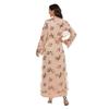 Yiduo Duo European & American High-Density Sequin Embroidery Flare Sleeve Long Dress 20212