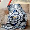 1pc Comfortable Home Print Throw Blanket, Manchester United Manchester City Blanket For Bed and Sofa Use, Special Present For Family