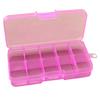 10-Slot Jewelry Rings Ear Stud Holder Beads Storage Box Case Container Organizer