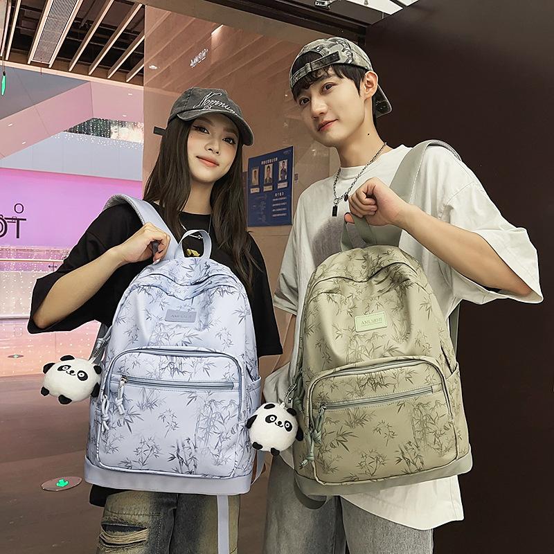 Schulrucksack hoher Wert chinesischer Stil Rucksack große Kapazität Mittelstufenschüler Oberstufenschüler Schulrucksack einfach vielseitig Freizeit Batik Rucksack