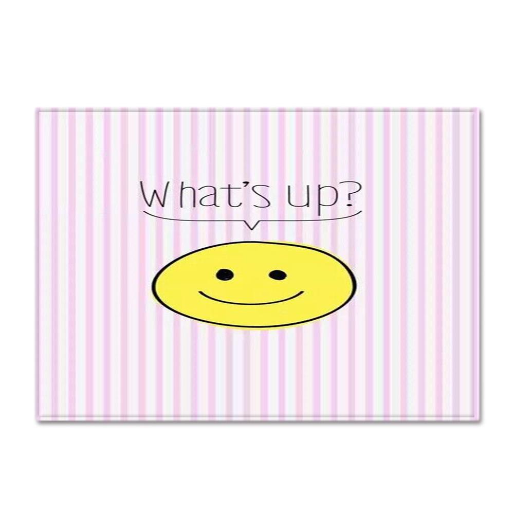 Striped Checked Large Carpet Feather Wind Bedroom Floor Mat