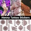 Arm Hand Semi-permanent Henna Tattoo Stickers Body Art Sticker Temporary Tattoo Indian Lace Tattoo