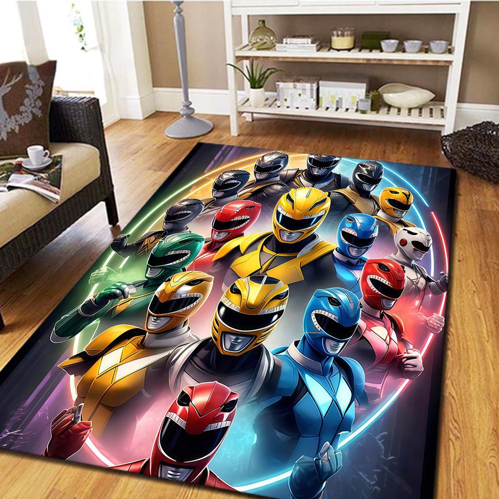 Super Sentai Carpet for Living Room, Digital Print Floor Mat, Cool Movie Bedroom Rug, Mat -HYQ99