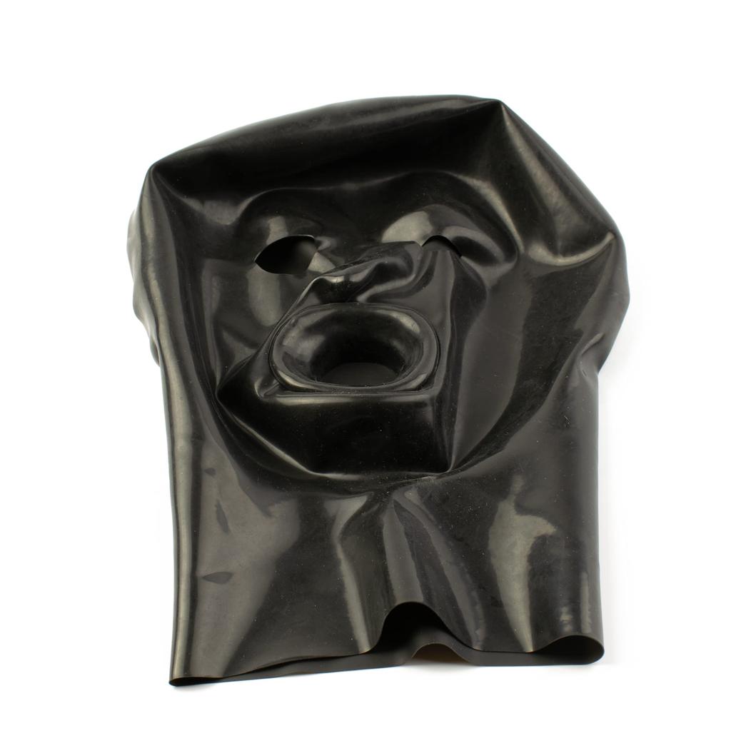 BDSM Bondage Gear Latex Fetish Hood for Fetish Enthusiasts