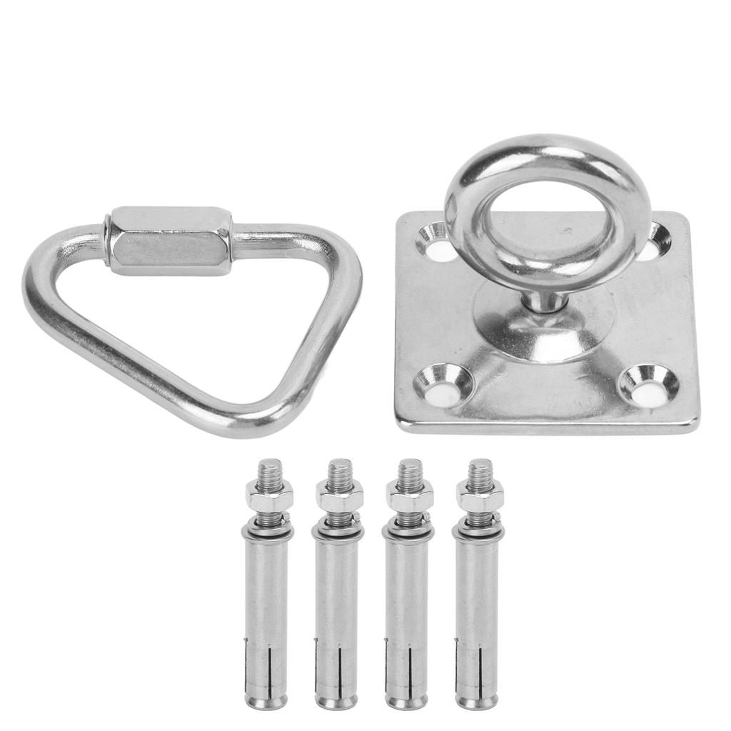 Suspension Bracket Hammock Mount Set with Square Fixing Hook Triangular Nut Buckle Expansion Screw