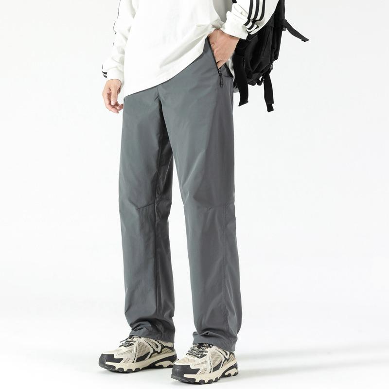 Spring and Autumn New Casual Pants Men's Trend Elastic Waist Dropping Wide Leg Pants Men's Tooling Charge Pants Outdoor Men's Clothing