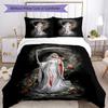 Set Biancheria da Letto Stile Gotico Traspirante Copripiumino con Federe Biancheria da Letto Decorativa per Camera da Letto Decorazione Casa Regalo di Compleanno