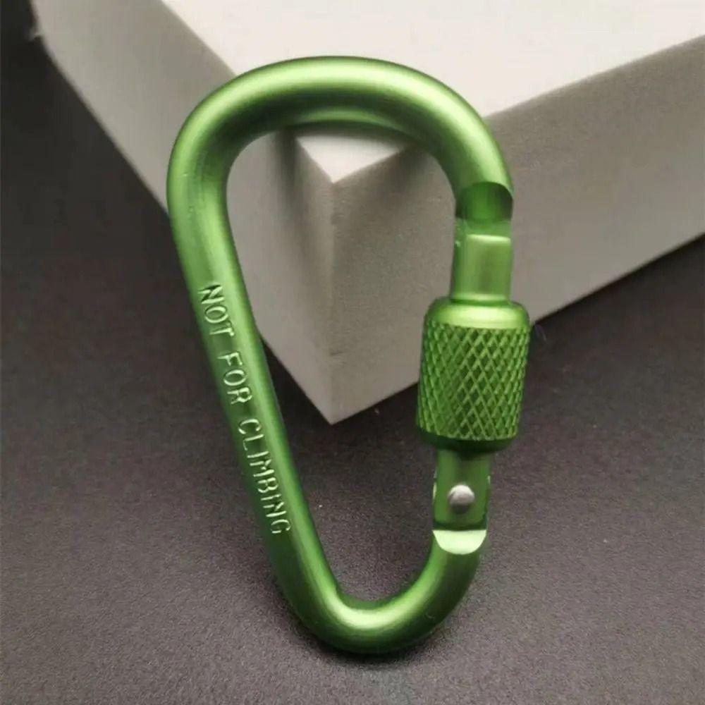 Aluminum Zinc Zinc Alloy Quick Release Carabiner D-shape Outdoor Sports Buckle D Type Carabiner Fishing