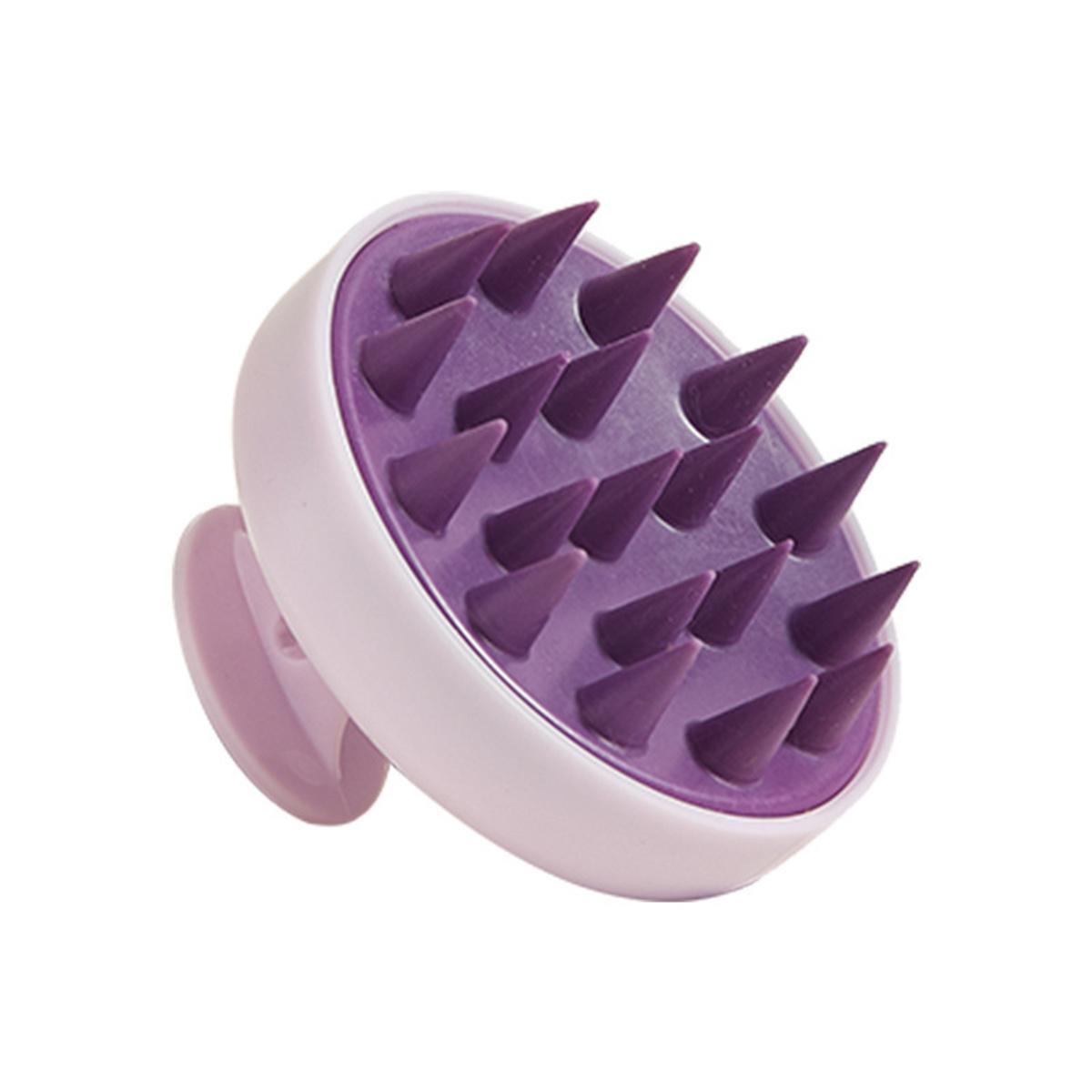 

1pcs Silicone Scalp Massager and Shampoo Brush, Manual, No Fragrance, ABS Plastic Handle, Plastic Bristles, Suitable for Normal