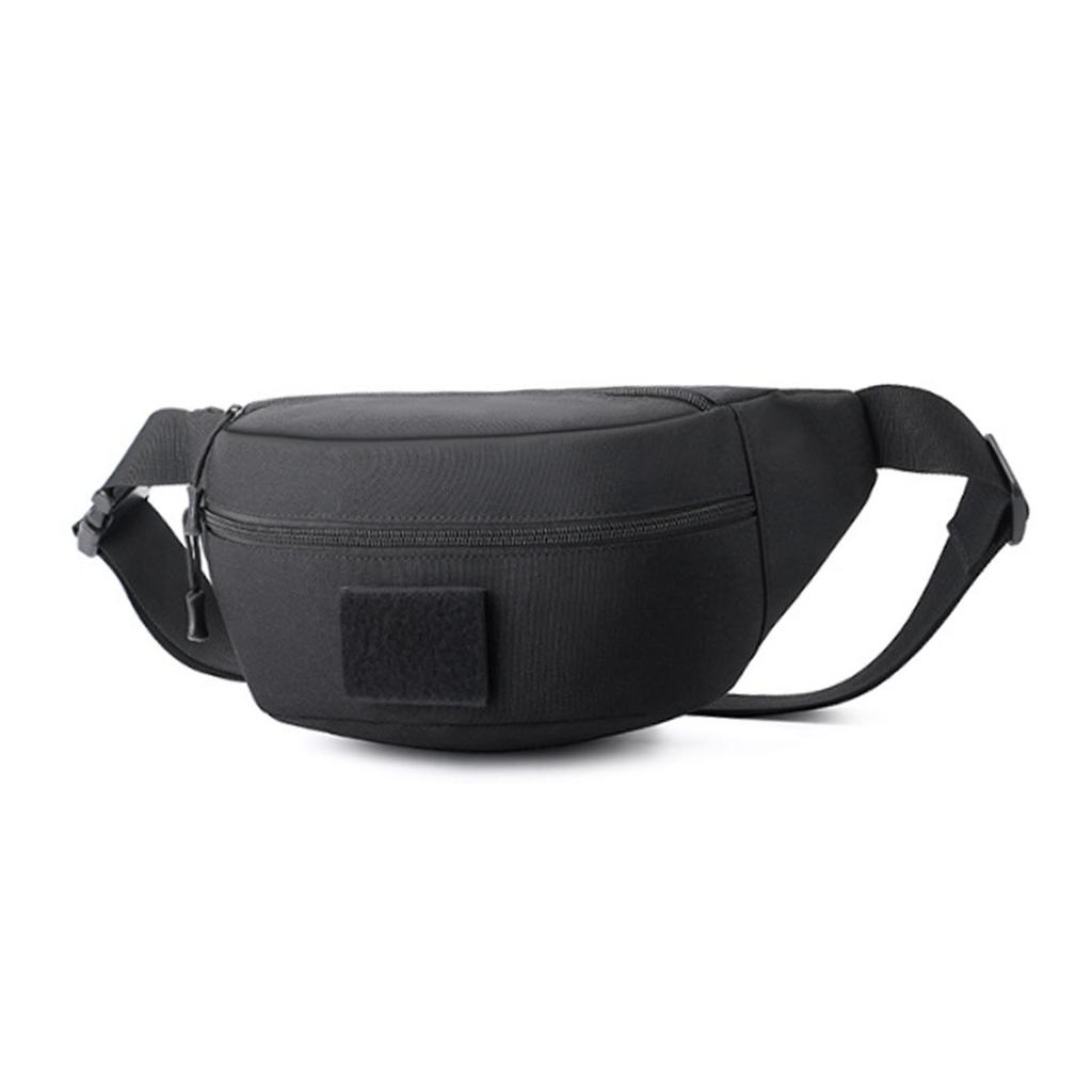 Fanny Pack for Men Oxford Cloth Water Proof Lightweight Sling Bag Chest Shoulder Pack for Outdoor Travel Daily Use Black
