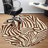1pc Zebra Print Office Round Area Rug, Indoor Mat Suitable ForOffice, Under Office Chairs Bedroom Living Room Home Decor, Room Decot142