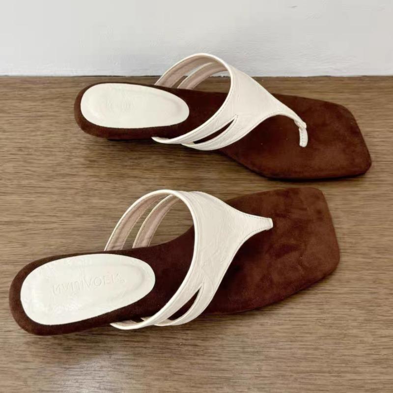 Fashion 2025 New Flip Flops for Women with Arch Support Ladies Fashion Sandals Slippers Clip Toe Wedge Heel for Beach Indoor Outdoor