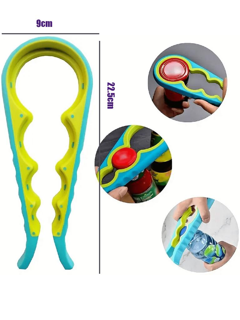 1pc Multifunctional Lid Opener, Four In One Twist Lid Opener, Labor-saving Kitchen and Daily Necessities Bottle Opener