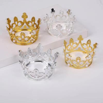 Children's Princess Cake Decorating Mini Pearl Crowns
