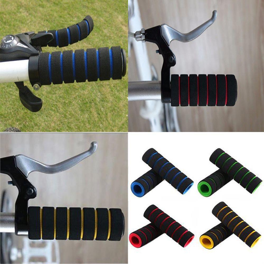 2PC Racing Bike Bicycle Slip-Proof Handle Bar Foam Sponge Nonslip Grip Cover
