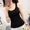 Camisole Lace Solid One Size Fits Black White [DBH] 2-Piece Set, Sweat-Absorbent Camisole, Innerwear, Women's Tops, Underwear, All-Season Layering,
