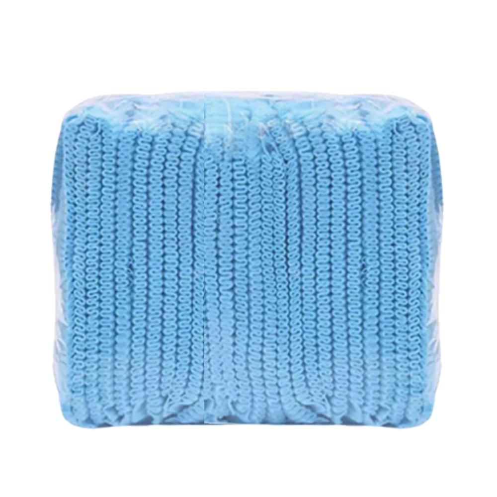 Disposable Cap Blue Clip Non-woven 12G 100 Pcs